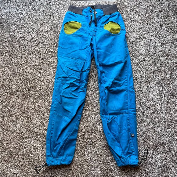 E9 Onda Story climbing outdoor cotton pants, blue green - Picture 2 of 6